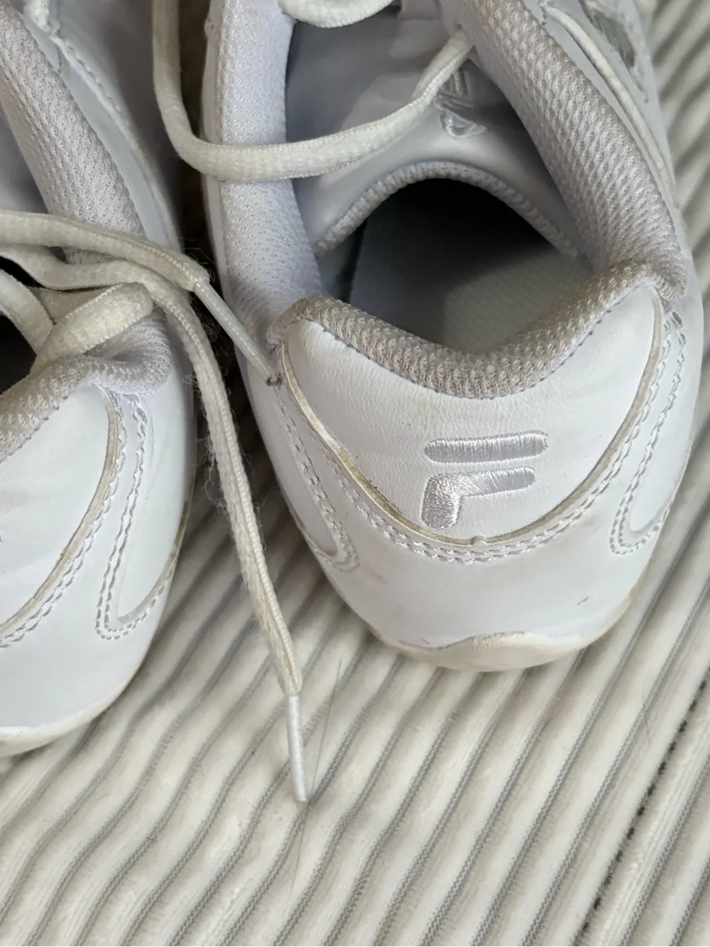 Fila White Kids Lace-Up Sneakers